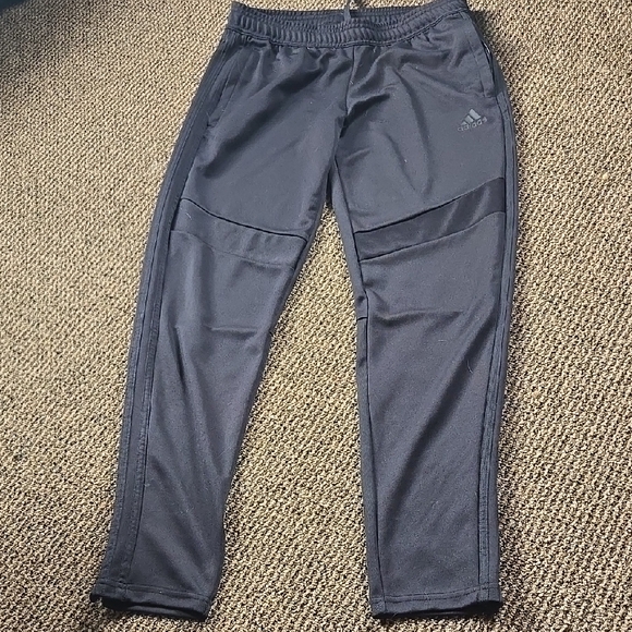 adidas Pants - Adidas Black Track Pants With Stripe Detail